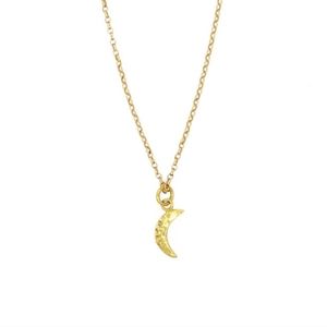 Gold Vermeil Moon Necklace
